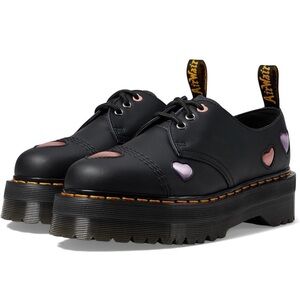 Dr. Martens Womens 1461 Quad Heart Leather Platform Shoe BNIB